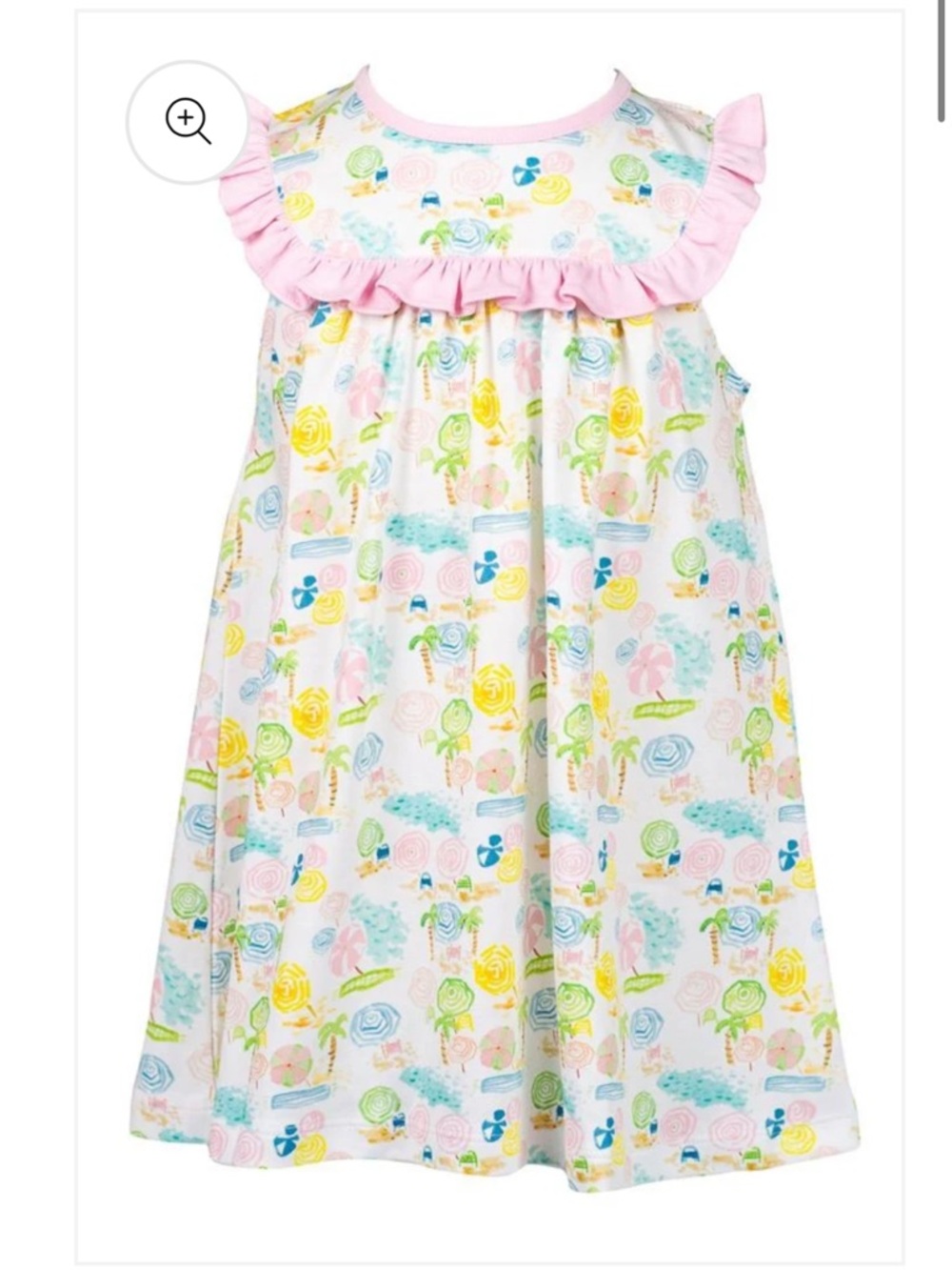 Girls Pastel Floral Ruffle Sundress